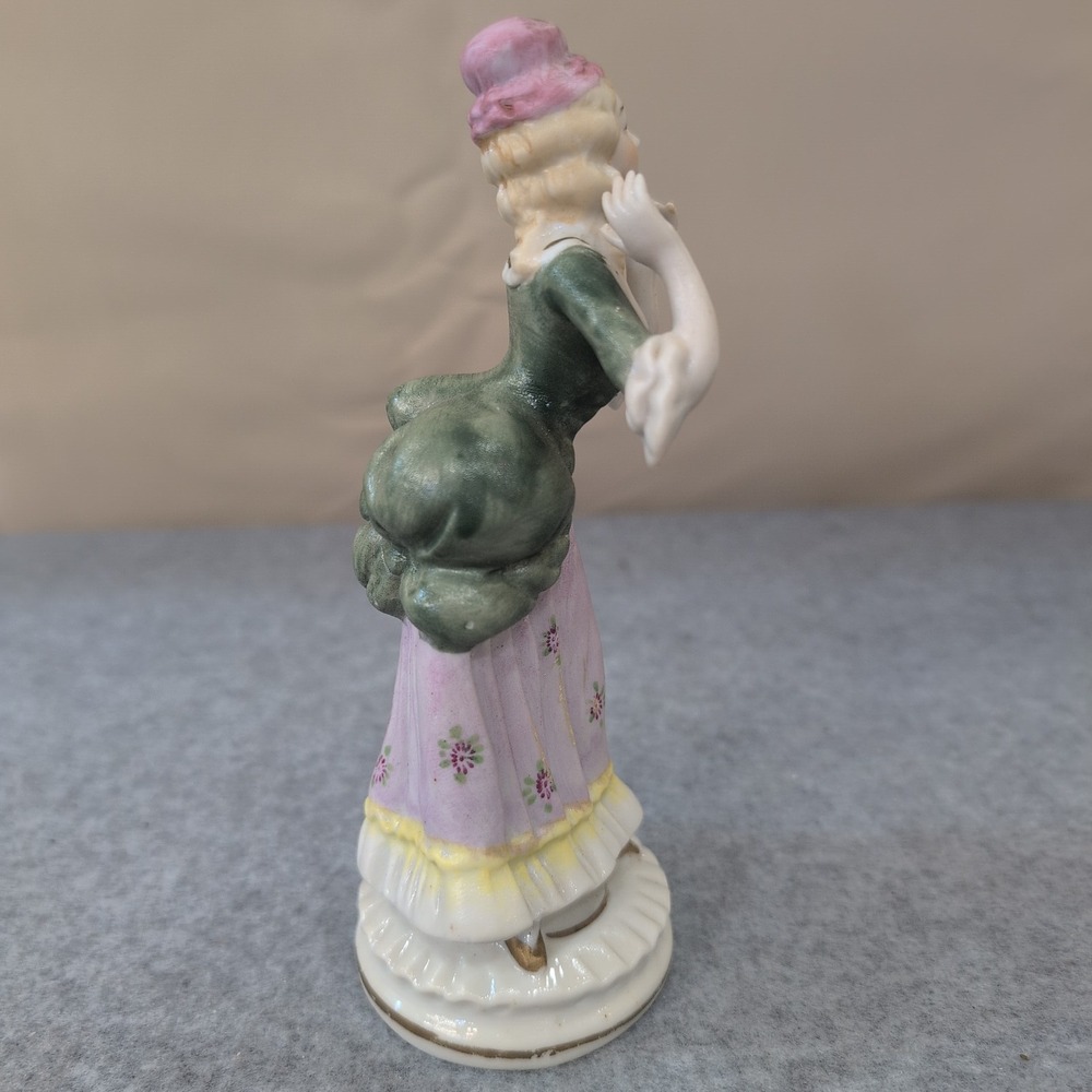 VTG Porcelain Figurine Lady Woman Figurine Produced‎ by Hal-sey Fifth Ave. L & M - Picture 5 of 6